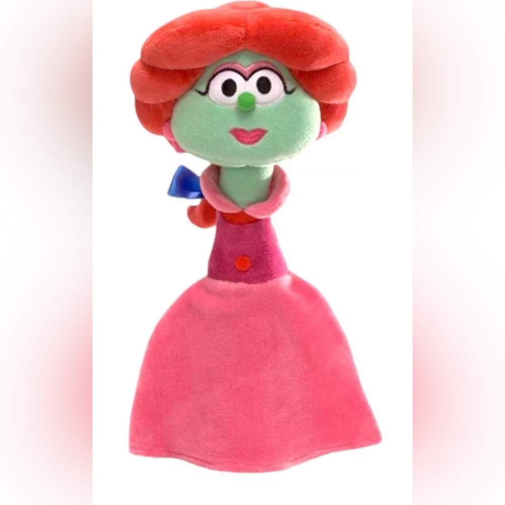VeggieTales Sweet Pea Beauty Petunia Rhubarb Gund Big Idea Plush Stuffed New
